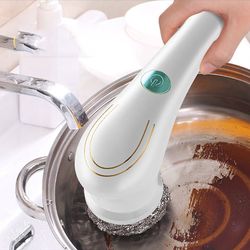efficient cordless electric spin scrubber