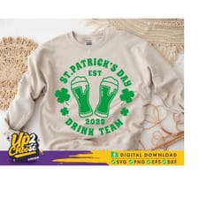 st patricks day svg, drinking team clover svg, shamrock svg, green beer svg, lucky vibes svg, irish drinking team, svg f