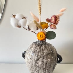 vase for dried flowers interior vase stone vase clay sculpture art object decor galainart abstract art object art gift