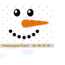 snowman face svg christmas svg christmas snowman svg winter holiday snowman svg vector cut file for cricut instant downl