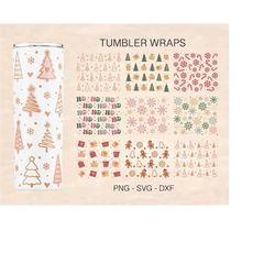 Christmas Tumbler Wrap Svg, Christmas Tumbler Wrap Design, Winter Tumbler Wrap, Christmas Tumbler, File For Cricut, Tumb