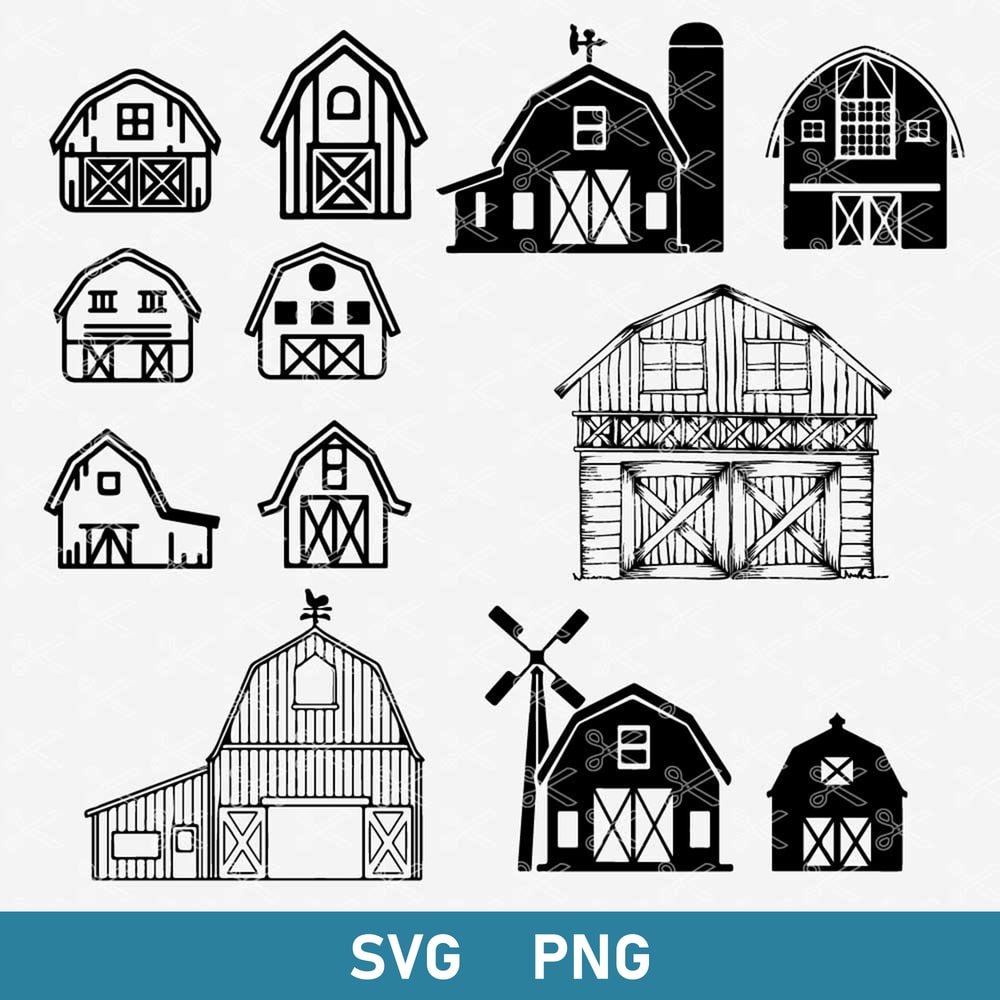 Barn Bundle Svg, Barn Svg, Farm Svg, Barn Farmhouse Svg, Farming Svg, Png Digital File.jpg