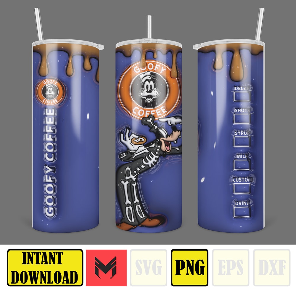 3D Inflated Sublimation Tumbler Design Download PNG, 20 Oz Digital Tumbler Wrap PNG , Instant Download (38).jpg