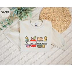 custom teacher sweatshirt, custom school spirit sweatshirt, teacher name hoodie, teacher team sweater, personalized teac