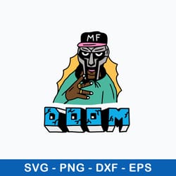 mf doom svg, mf rapper svg, music lover rap hip hop svg, png dxf eps file