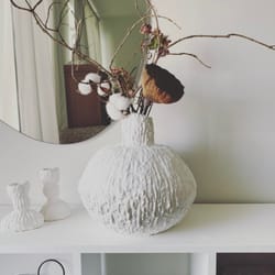 interior vase sculpture vase handmade vase interior decor limited edition clay vase papier mache vase home decor ideas