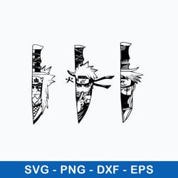 naruto knife anime svg, manga character in knife svg, naruto knife svg, png dxf eps file