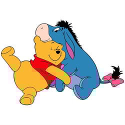 qualityperfectionus digital download - winnie the pooh and eeyore - png, svg file for cricut, htv, instant download