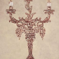 acrylic painting candelabra painting candelabrum painting wall decor art gift ideas candleholder painting handpainted