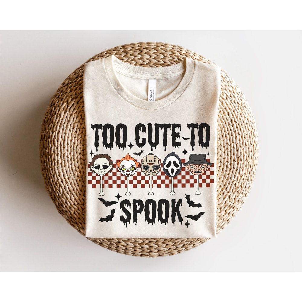 Too Cute To spook Png, Horror Halloween sublimation, Horror png, Halloween png, scary movie png, jason, scream, michael myers, retro png - 2.jpg