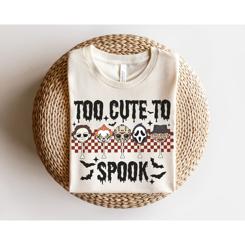 Too Cute To spook Png, Horror Halloween sublimation, Horror png, Halloween png, scary movie png, jason, scream, michael myers, retro png - 2.jpg