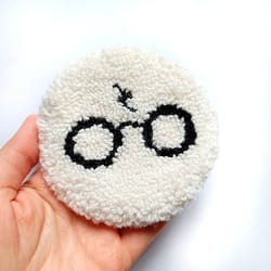 harry potter coasters tufted coasters punch needle coasters christmas coasters christmas gifts sweet home coasters mug c
