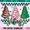 Little Debbie Christmas tree cake png, retro Christmas png, Christmas sublimation, Christmas vibes, checkered Christmas png, tis the season - 1.jpg