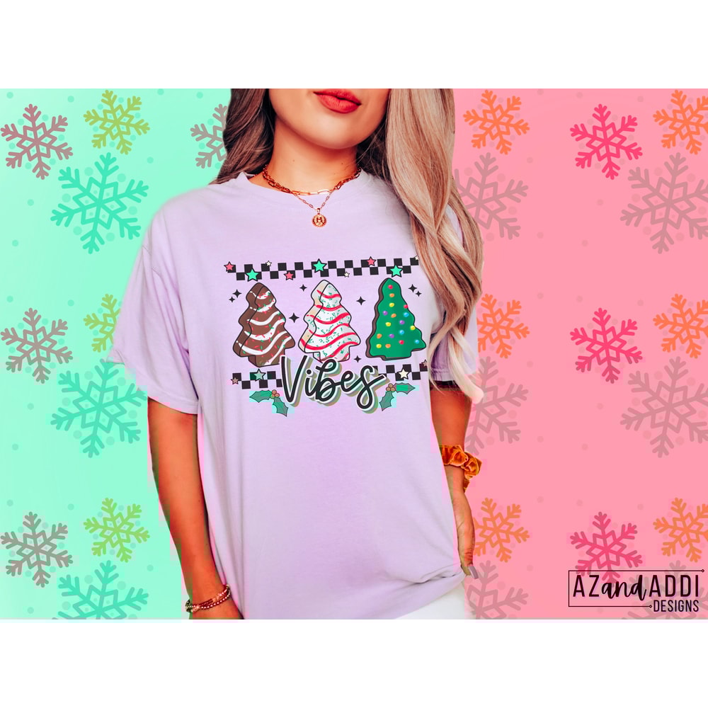 Little Debbie Christmas tree cake png, retro Christmas png, Christmas sublimation, Christmas vibes, checkered Christmas png, tis the season - 2.jpg