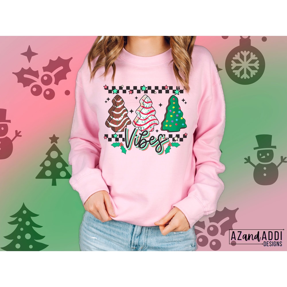 Little Debbie Christmas tree cake png, retro Christmas png, Christmas sublimation, Christmas vibes, checkered Christmas png, tis the season - 6.jpg