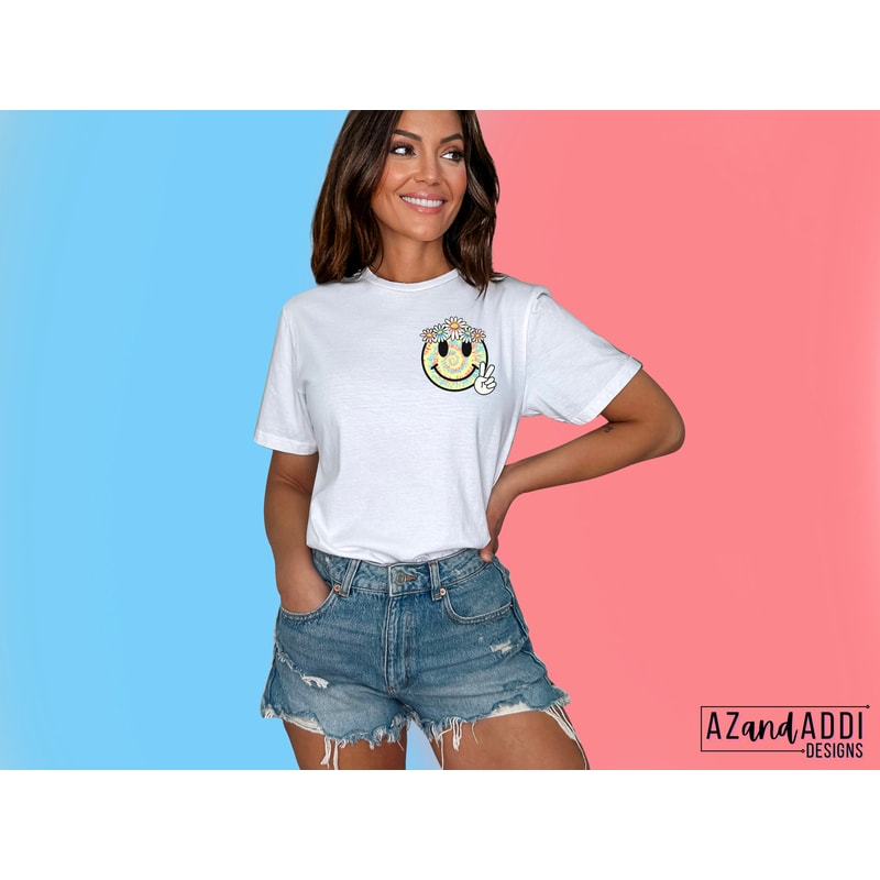 Retro tie dye smiley face png, smiley face sublimation design, peace sign smiley face, hippie smiley face, retro groovy, digital download - 4.jpg