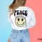 Retro tie dye smiley face png, smiley face sublimation design, peace sign smiley face, hippie smiley face, retro groovy, digital download - 6.jpg