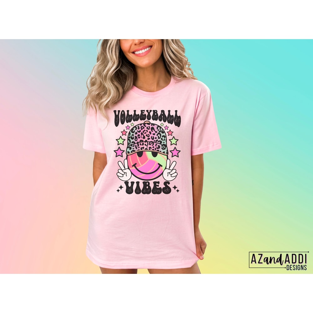 Retro volleyball png, volleyball vibes png, retro volleyball sublimation design, volleyball smiley face, volleyball mom png, digital trendy - 3.jpg