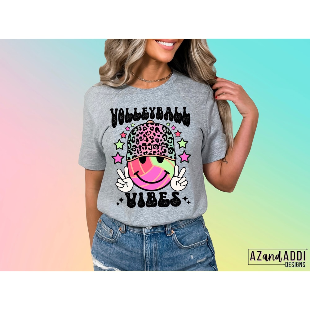 Retro volleyball png, volleyball vibes png, retro volleyball sublimation design, volleyball smiley face, volleyball mom png, digital trendy - 4.jpg