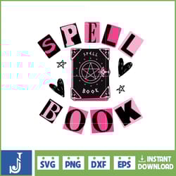 mean gal svg, spell book svg, mean gal clip art, halloween mean ghouls svg, easy to use cut files, cricut silhouette (7)