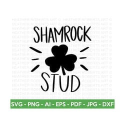 shamrock stud svg, st. patrick's day svg, irish svg, st patrick's day quotes, clover svg, saint patrick's day, cut file