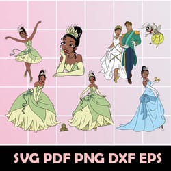 princess and the frog svg, princess and the frog eps, princess and the frog dxf, princess and the frog clipart, princess