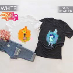 elemental 2023 disney couple shirt, disney pixar elemental shirt, disney 2023 shirt, disney elemental characters couple
