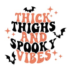 retro halloween witch thick thighs spooky vibes svg