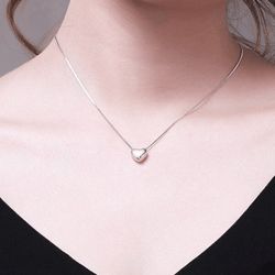 Women's Heart Pendant Necklace Chain