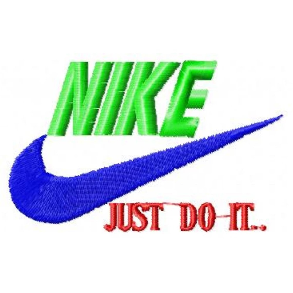 Nike just do it embroidery design