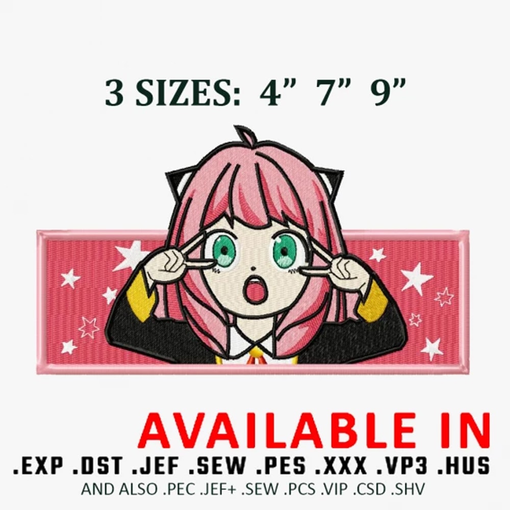 Anya frame Embroidery Design