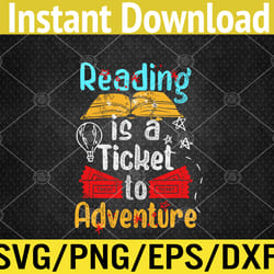 reading adventure library student teacher book svg, eps, png, dxf, digital download