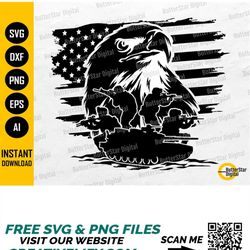 US Eagle Soldiers SVG | American Troops Svg | United States Military Svg | America Tank Svg | Cricut Cut File Clipart Di