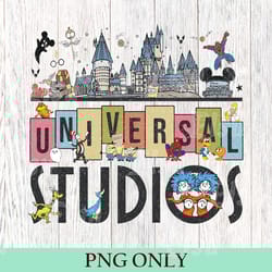 retro universal studios png, universal studios family png file, universal studios group png, universal studios trip png