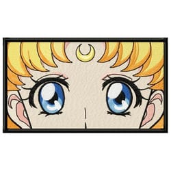 sailor moon yellow embroidery design,anime design,sailor moon embroidery,anime shirt,embroidered shirt, digital download