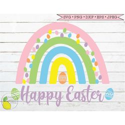 Easter SVG Rainbow svg Easter Eggs Bunny svg Kids Boys Girls Easter Spring Happy Easter svg files for Cricut Downloads S
