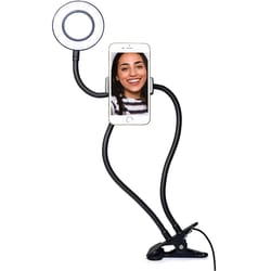 led selfie ring light phone holder