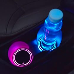 led car interior cup holder light
