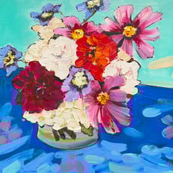 flowers painting original oil painting floral painting australian flowers still life painting impasto painting wall art