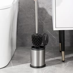 toilet brush holder set with lid