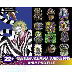 22 files beetlejuice png bundle, beetlejuice halloween horror bundle png file for sublimation, halloween gifts, digital