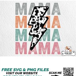 Mama Png for Mothers Day Png Western Lightning Bolt Png Retro Mama Png Gifts for Mom Mothers Day Gifts for Mom