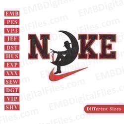 horror movies characters face halloween nike embroidery