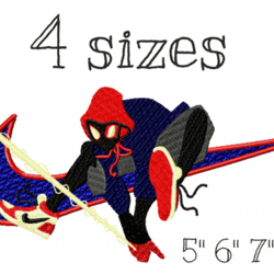 nike embroidery design spiderman in a hat spiderman with nike shoes, embroidery files, machine emrboidery