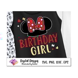 it's my birthday svg, birthday girl, disneyland birthday trip, family shirt, minnie birthday matching shirts, birthday s