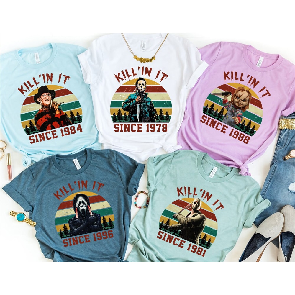 Kill'in It Png, Retro Horror Characters PNG, Halloween Movies, Top Horror Killers, File Digital, Download PNG, Digital Download - 1.jpg