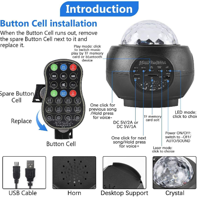Starry Sky Projector Lamp 4