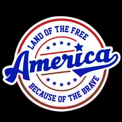 patriotic svg, land of the free because of brave america svg