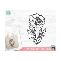flower svg cut files, floral svg cut file, rose svg, flower png, floral png, floral clipart, flower clipart, flower vect