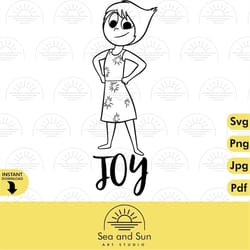joy inside out svg clip art files, inside out head, disneyland ears, digital, download, tshirt, cut file, svg, iron on t